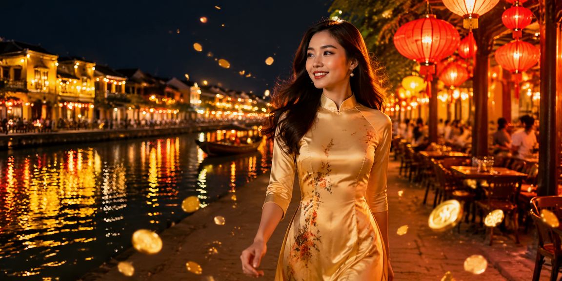Không gian giải trí casino tại Việt Nam với ánh đèn rực rỡ về đêm